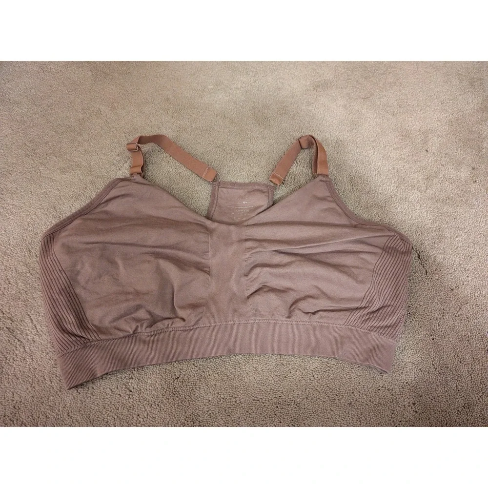 Kindred Bravely Nursing Bra XL‎ Regular Mauve Pink Sublime Seamless Racerback